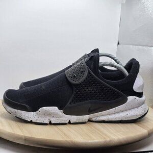 Nike Sock Dart Men Size 10 Running Sneakers Shoes Black & White Athletic